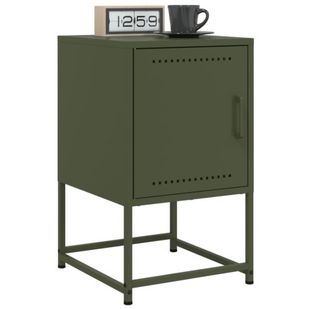 Nachttische, 2 Stück, Olivengrünes Stahl, 36x39x60,5 cm. von , Nachttische - Ref: Foro24-846455, Preis: 82,34 €, Rabatt: %