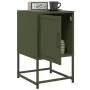 Mesitas de noche 2 unidades acero verde oliva 36x39x60,5 cm de , Mesitas de noche - Ref: Foro24-846455, Precio: 81,43 €, Desc...