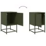 Nachttische, 2 Stück, Olivengrünes Stahl, 36x39x60,5 cm. von , Nachttische - Ref: Foro24-846455, Preis: 81,43 €, Rabatt: %