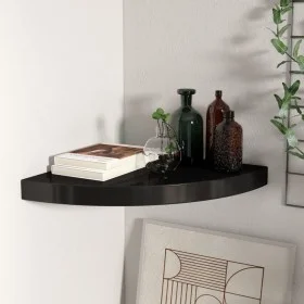 Black MDF corner floating shelf 35x35x3.8 cm by vidaXL, Shelves and shelves - Ref: Foro24-323919, Price: 27,90 €, Discount: %