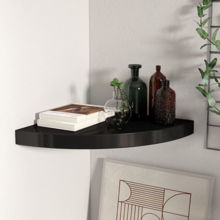 Schwarzes schwebendes Eckregal aus MDF, 35 x 35 x 3,8 cm von vidaXL, Regale und Regale - Ref: Foro24-323919, Preis: 27,81 €, ...