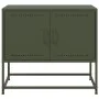 Fernsehmöbel aus olivgrünem Stahl 68,5x39x60,5 cm von , TV-Möbel - Ref: Foro24-846474, Preis: 67,64 €, Rabatt: %