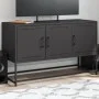 Schwarzer TV-Schrank aus Stahl, 100,5x39x60,5 cm. von , TV-Möbel - Ref: Foro24-846476, Preis: 72,95 €, Rabatt: %