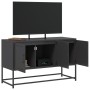 Schwarzer TV-Schrank aus Stahl, 100,5x39x60,5 cm. von , TV-Möbel - Ref: Foro24-846476, Preis: 101,63 €, Rabatt: %