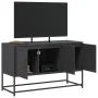 Schwarzer TV-Schrank aus Stahl, 100,5x39x60,5 cm. von , TV-Möbel - Ref: Foro24-846476, Preis: 72,95 €, Rabatt: %