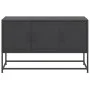 Schwarzer TV-Schrank aus Stahl, 100,5x39x60,5 cm. von , TV-Möbel - Ref: Foro24-846476, Preis: 72,95 €, Rabatt: %