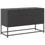 Schwarzer TV-Schrank aus Stahl, 100,5x39x60,5 cm. von , TV-Möbel - Ref: Foro24-846476, Preis: 72,95 €, Rabatt: %