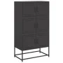 Aparador de acero negro 68,5x38,5x123,5 cm de , Aparadores - Ref: Foro24-846488, Precio: 142,94 €, Descuento: %