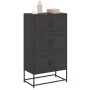 Aparador de acero negro 68,5x38,5x123,5 cm de , Aparadores - Ref: Foro24-846488, Precio: 142,94 €, Descuento: %