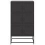 Aparador de acero negro 68,5x38,5x123,5 cm de , Aparadores - Ref: Foro24-846488, Precio: 144,74 €, Descuento: %