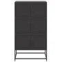 Aparador de acero negro 68,5x38,5x123,5 cm de , Aparadores - Ref: Foro24-846488, Precio: 142,94 €, Descuento: %