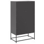 Aparador de acero negro 68,5x38,5x123,5 cm de , Aparadores - Ref: Foro24-846488, Precio: 144,74 €, Descuento: %