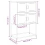 Rosa Stahlschrank 68,5x38,5x107 cm von , Sideboards - Ref: Foro24-846483, Preis: 96,75 €, Rabatt: %