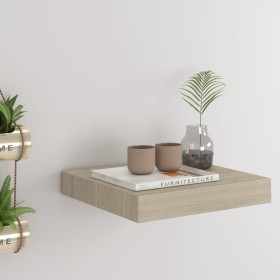 Oak color MDF floating wall shelf 23x23.5x3.8 cm by vidaXL, Shelves and shelves - Ref: Foro24-323865, Price: 16,55 €, Discoun...