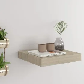 Oak color MDF floating wall shelf 23x23.5x3.8 cm by vidaXL, Shelves and shelves - Ref: Foro24-323865, Price: 16,21 €, Discoun...