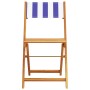 Faltbare Gartenstühle, 6 Stück, Massivholz, blau-weißer Stoff. von , Gartenstühle - Ref: Foro24-3214626, Preis: 238,89 €, Rab...