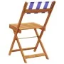 Faltbare Gartenstühle, 6 Stück, Massivholz, blau-weißer Stoff. von , Gartenstühle - Ref: Foro24-3214626, Preis: 234,69 €, Rab...