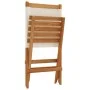 Sillas jardín plegables 8 uds tela madera maciza y tela crema by , Garden chairs - Ref: Foro24-3214639, Price: 445,74 €, Disc...
