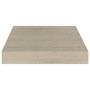 Schwebendes Wandregal aus eichenfarbenem MDF, 23 x 23,5 x 3,8 cm von vidaXL, Regale und Regale - Ref: Foro24-323865, Preis: 1...