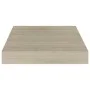 Schwebendes Wandregal aus eichenfarbenem MDF, 23 x 23,5 x 3,8 cm von vidaXL, Regale und Regale - Ref: Foro24-323865, Preis: 1...