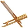 Faltbare Gartenstühle, 8 Stück, Massivholz und taupefarbener Stoff von , Gartenstühle - Ref: Foro24-3214645, Preis: 408,16 €,...