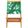 Sillas de jardín reclinables 8 uds madera maciza y tela verde by , Garden chairs - Ref: Foro24-3214651, Price: 425,16 €, Disc...
