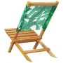 Sillas de jardín reclinables 8 uds madera maciza y tela verde by , Garden chairs - Ref: Foro24-3214651, Price: 417,34 €, Disc...