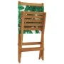 8 verstellbare Gartenstühle aus Massivholz und grünem Stoff von , Gartenstühle - Ref: Foro24-3214651, Preis: 417,34 €, Rabatt: %