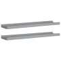 Regal für Bilderrahmen 2 Stück MDF grau 60x9x3 cm von vidaXL, Regale und Regale - Ref: Foro24-323935, Preis: 20,13 €, Rabatt: %
