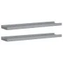 Shelf for photo frames 2 units MDF gray 60x9x3 cm by vidaXL, Shelves and shelves - Ref: Foro24-323935, Price: 19,78 €, Discou...