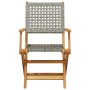 Juego de bistro de 3 piezas ratán PE y madera maciza gris von , Gartensets - Ref: Foro24-3281791, Preis: 178,74 €, Rabatt: %