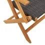 Juego de bistro de 3 piezas ratán PE y madera maciza negro by , Garden sets - Ref: Foro24-3281874, Price: 193,70 €, Discount: %