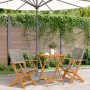 Juego de bistro de 3 piezas ratán PE y madera maciza gris by , Garden sets - Ref: Foro24-3281803, Price: 192,17 €, Discount: %