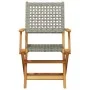 Juego de bistro de 3 piezas ratán PE y madera maciza gris von , Gartensets - Ref: Foro24-3281803, Preis: 187,61 €, Rabatt: %