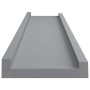 Regal für Bilderrahmen 2 Stück MDF grau 60x9x3 cm von vidaXL, Regale und Regale - Ref: Foro24-323935, Preis: 20,13 €, Rabatt: %