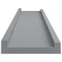 Shelf for photo frames 2 units MDF gray 60x9x3 cm by vidaXL, Shelves and shelves - Ref: Foro24-323935, Price: 19,78 €, Discou...