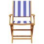 Juego de bistro de 3 piezas tela y madera maciza azul y blanco by , Garden sets - Ref: Foro24-3281801, Price: 137,82 €, Disco...