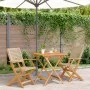 3-teiliges Bistro-Set aus PE-Rattan und massivem Holz in Beige von , Gartensets - Ref: Foro24-3281876, Preis: 197,04 €, Rabat...