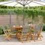 Garten-Essgruppe 7-teilig aus PE-Rattan und Akazienholz in Grau. von , Gartensets - Ref: Foro24-3281707, Preis: 524,47 €, Rab...