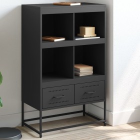 Schwarzer Stahlschrank 68x39x111,5 cm von , Sideboards - Ref: Foro24-846602, Preis: 93,53 €, Rabatt: %