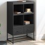 Aparador de acero negro 68x39x111,5 cm de , Aparadores - Ref: Foro24-846602, Precio: 93,47 €, Descuento: %
