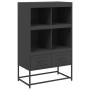 Aparador de acero negro 68x39x111,5 cm de , Aparadores - Ref: Foro24-846602, Precio: 93,47 €, Descuento: %