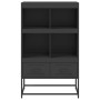Aparador de acero negro 68x39x111,5 cm de , Aparadores - Ref: Foro24-846602, Precio: 93,47 €, Descuento: %