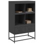 Aparador de acero negro 68x39x111,5 cm de , Aparadores - Ref: Foro24-846602, Precio: 93,47 €, Descuento: %