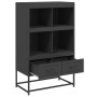 Aparador de acero negro 68x39x111,5 cm de , Aparadores - Ref: Foro24-846602, Precio: 93,47 €, Descuento: %
