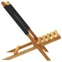 8 verstellbare Gartenstühle aus massivem Akazienholz in Schwarz von , Gartenstühle - Ref: Foro24-3214630, Preis: 416,51 €, Ra...