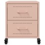 Mesita de noche acero rosa 36x39x43,5 cm by , Nightstands - Ref: Foro24-846628, Price: 55,13 €, Discount: %