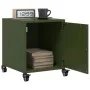 Mesitas de noche 2 unidades acero verde oliva 36x39x43,5 cm de , Mesitas de noche - Ref: Foro24-846623, Precio: 74,78 €, Desc...
