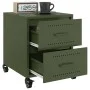 Mesitas de noche 2 unidades acero verde oliva 36x39x43,5 cm de , Mesitas de noche - Ref: Foro24-846635, Precio: 98,59 €, Desc...