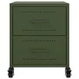 Mesitas de noche 2 unidades acero verde oliva 36x39x43,5 cm de , Mesitas de noche - Ref: Foro24-846635, Precio: 98,59 €, Desc...